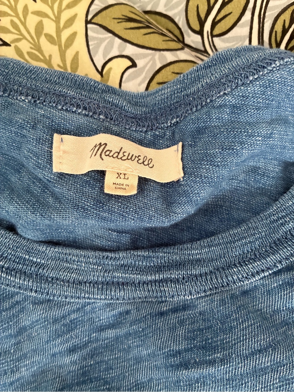 Madewell Light Blue Heather Crewneck Tee
